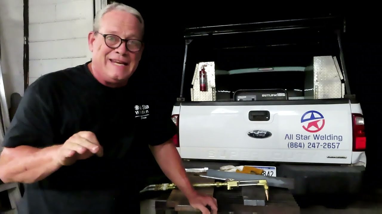 Oxy Propane torch cutting 1