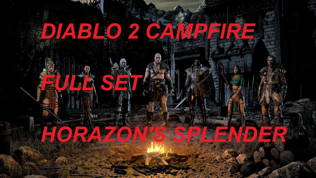 DIABLO 2 CAMPFIRE, HORAZON'S SLENDOR FULL SET