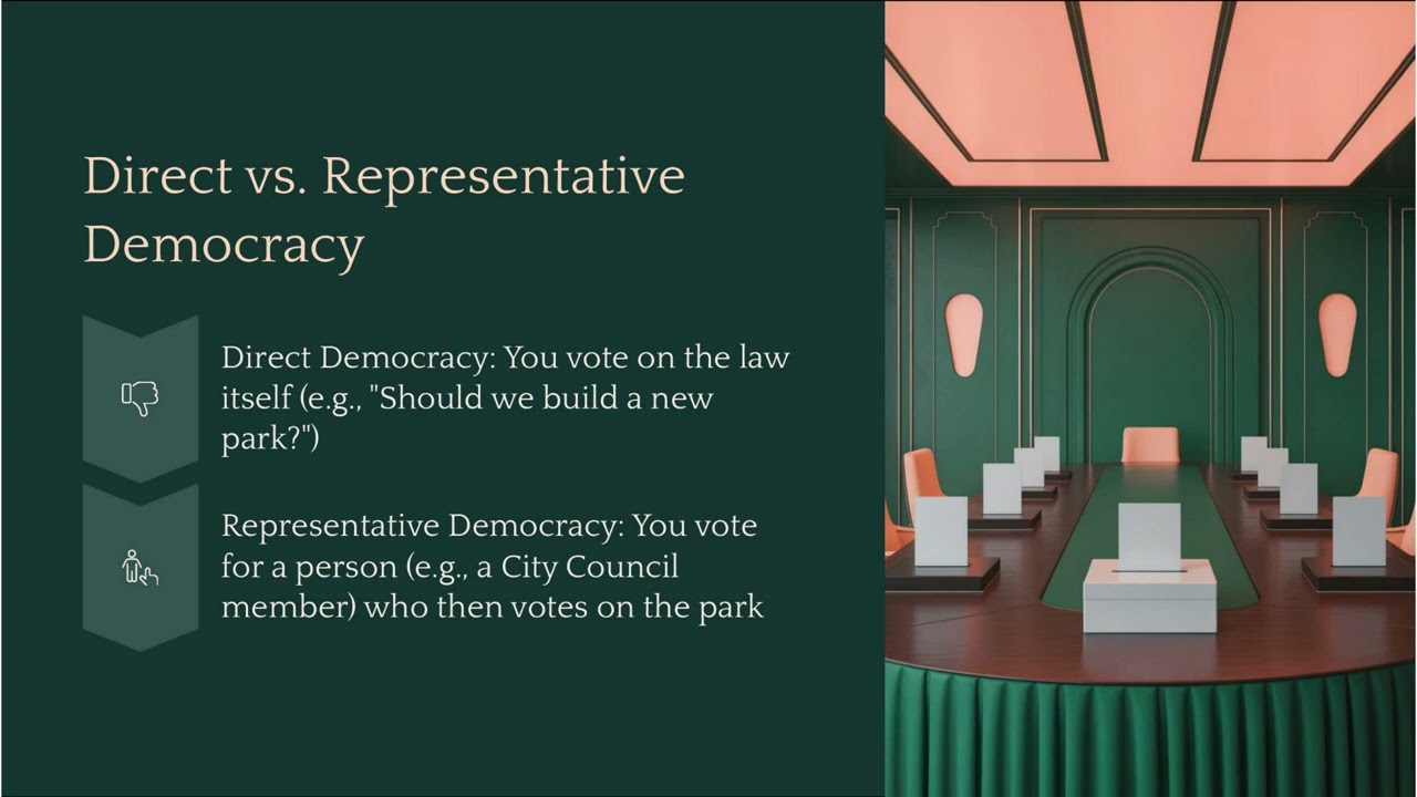 What is Democracy? (Direct vs. Representative) | Civics Explained for Students