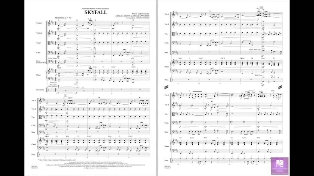 Skyfall arranged by Larry Moore