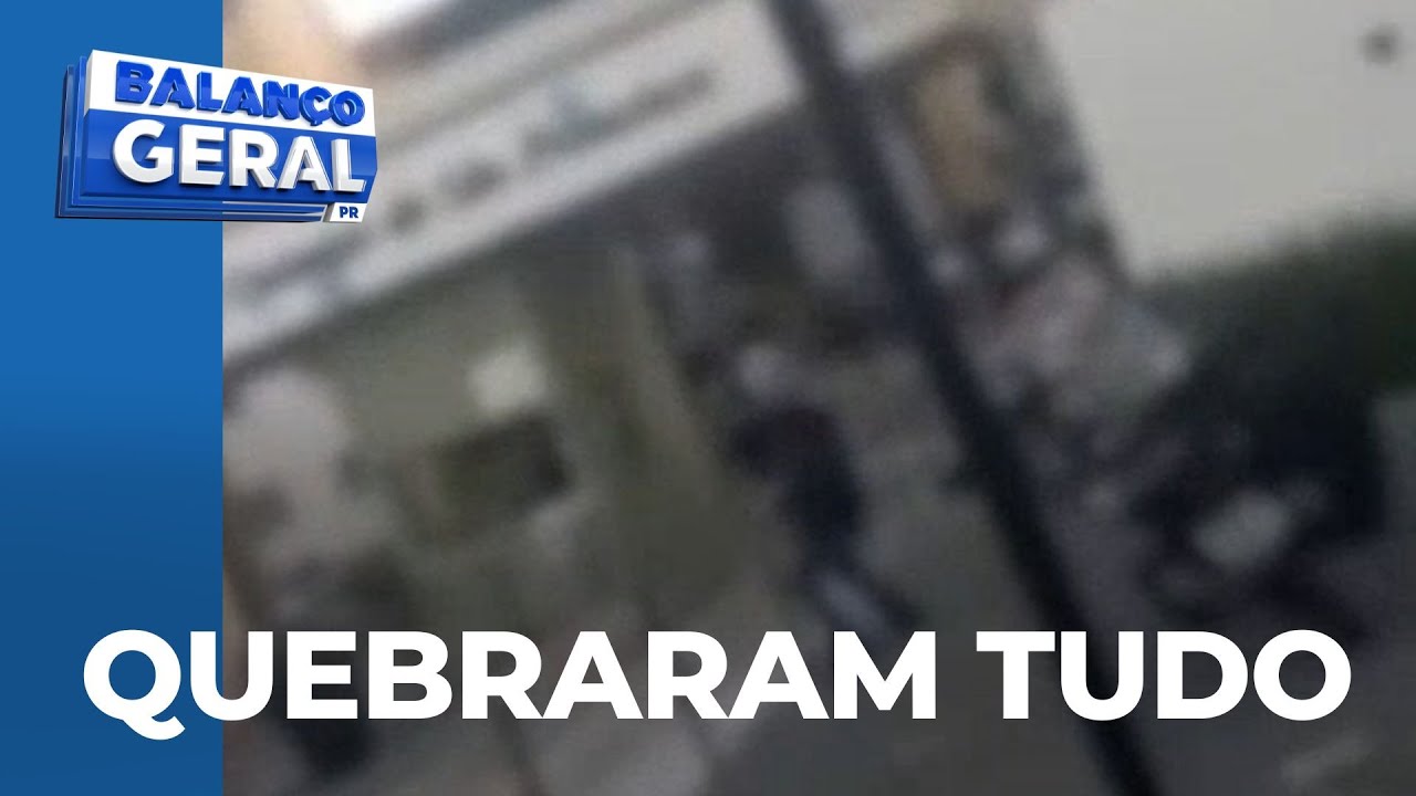 Entregador discute com morador e chama colegas motoboys, que vandalizam prédio