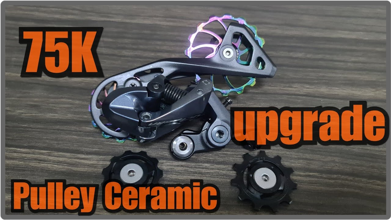 OSPW Pulley Ceramic Bearing di RD Ultegra R8000 || Tutorial Pemasangan Pulley Meijun  13 - 16T