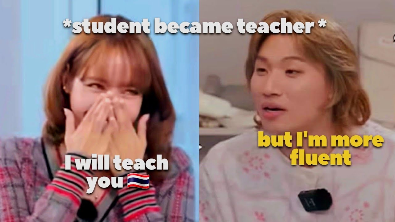 Lisa tries to teach Daesung but turns out he more fluent in thai *student became teacher* 🤣
