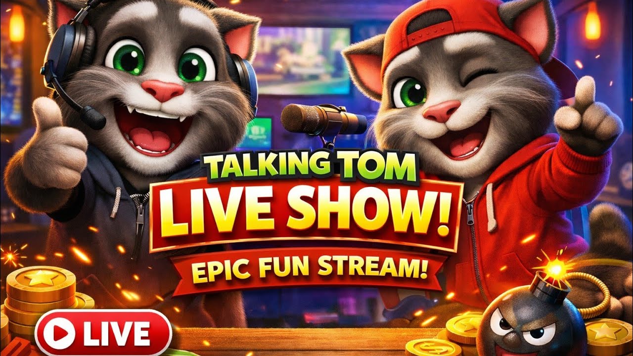 TALKING TOM TALKING talkingtom #talkingtom2 #trending #live #funnycat #satisfying #cupcut
