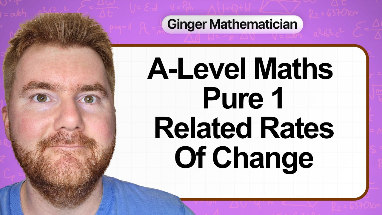 All of A-Level Maths P1 Related Rates Of Change