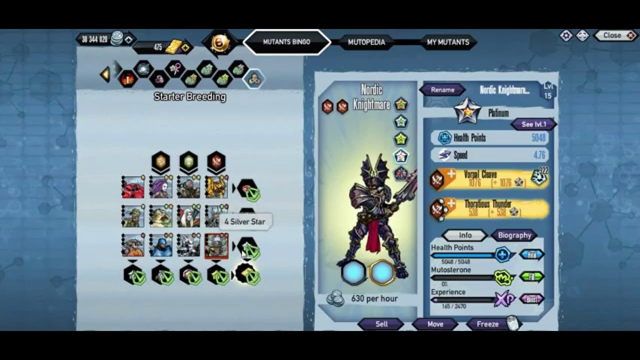 Mutants Genetic Gladiators (Platinum Nordic Knightmare)