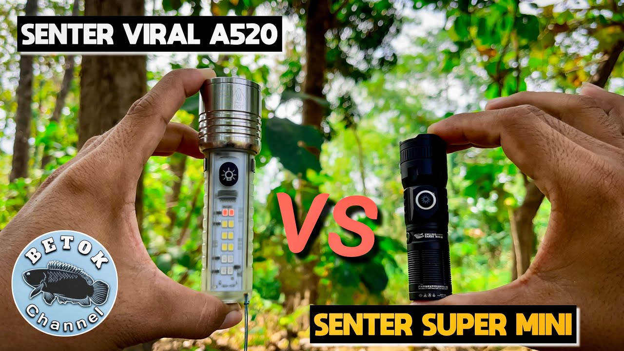 SENTER SUPER MINI LASER VS SENTER VIRAL A520 || YANG KECIL KOK MENANG
