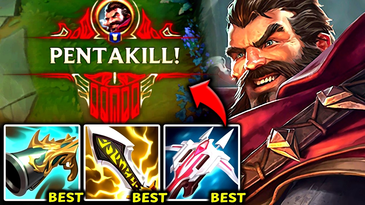 GRAVES TOP BUT I 1V9 AND GET A PENTAKILL! (#1 BEST CRIT BUILD) - 2026 Graves TOP Gameplay Guide
