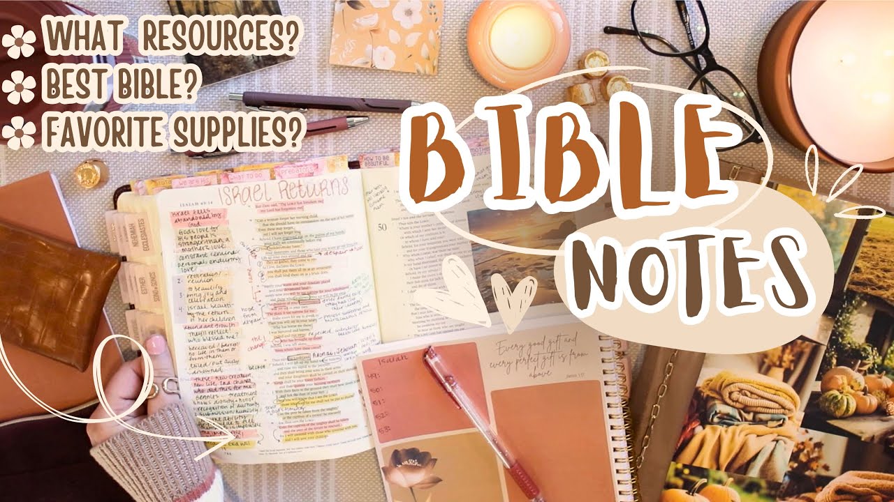 how to take bible notes in any bible (non-journaling bible) 📖 isaiah 49 bible study with me