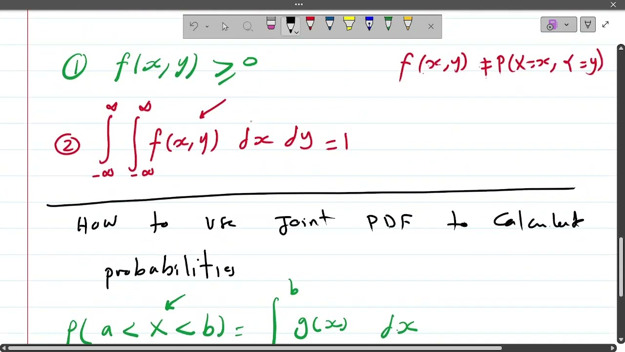 Continuous Joint Probability Distributions: PDF, Marginal, & Conditional Explained | شرح