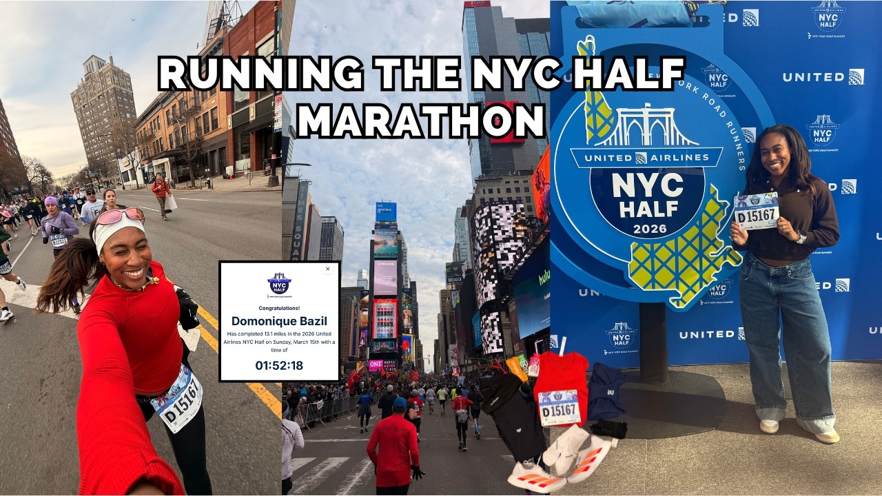 Я случайно установил личный рекорд на Нью-Йоркском полумарафоне 2026 года | Видеоотчет о забеге