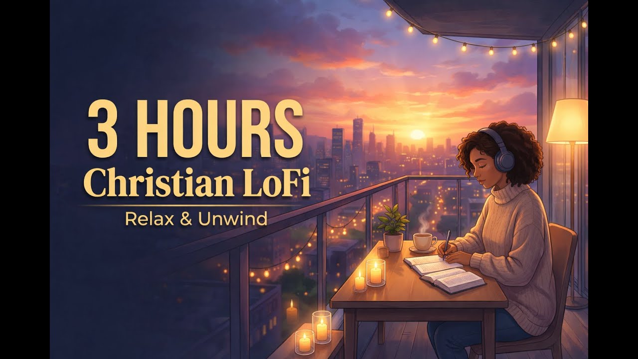 Christian LoFi for Relaxing, Unwinding, Prayer & Study 🌇 Calm Evening Chill Beats (3 Hours) #lofi