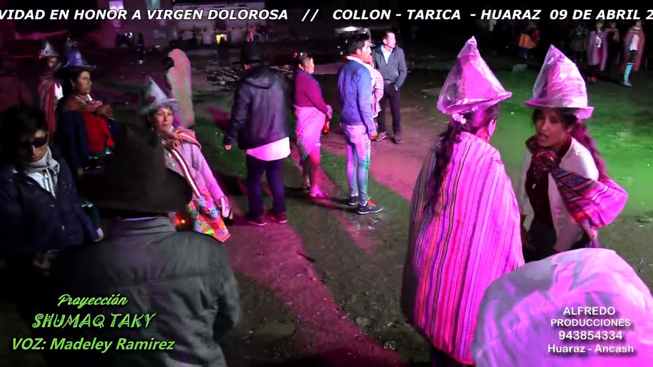 20 MADELEY RAMIREZ PROYECCION SHUMAQ TAKY   FIESTA HONOR VIRGEN DOLOROSA   COLLON   ABRIL 2022