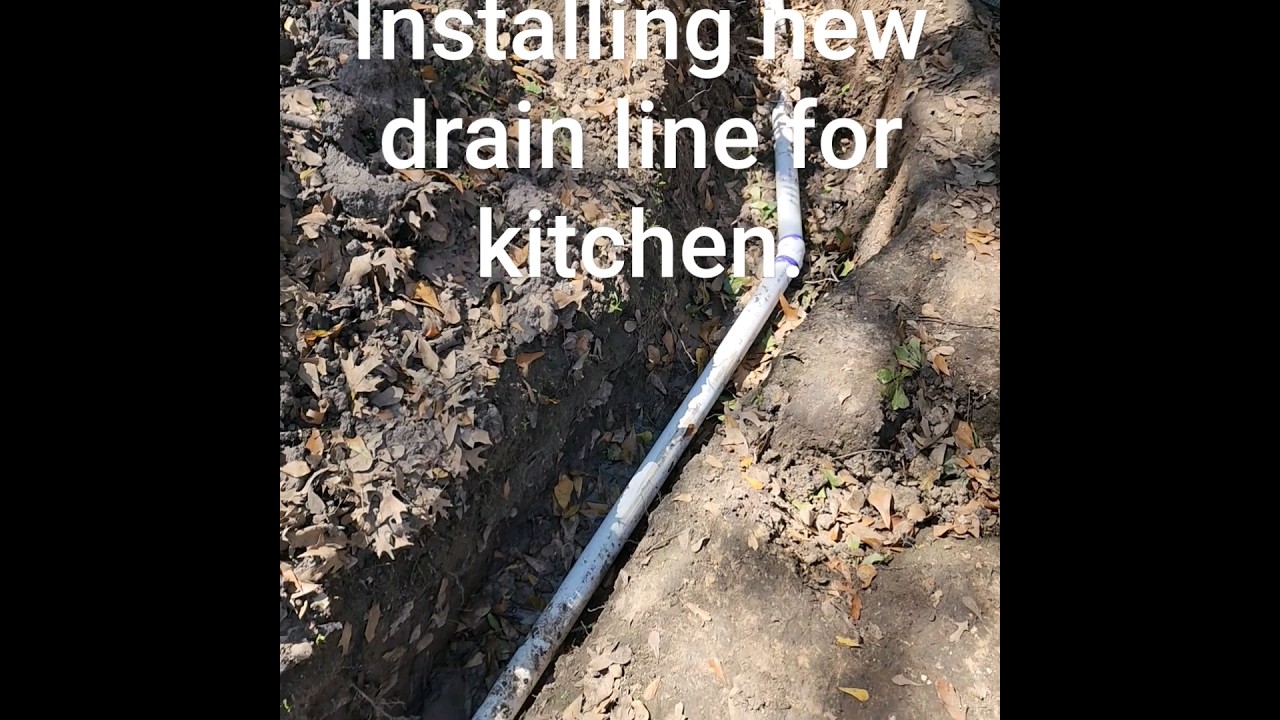 How to install new drain lines for the kitchen sink