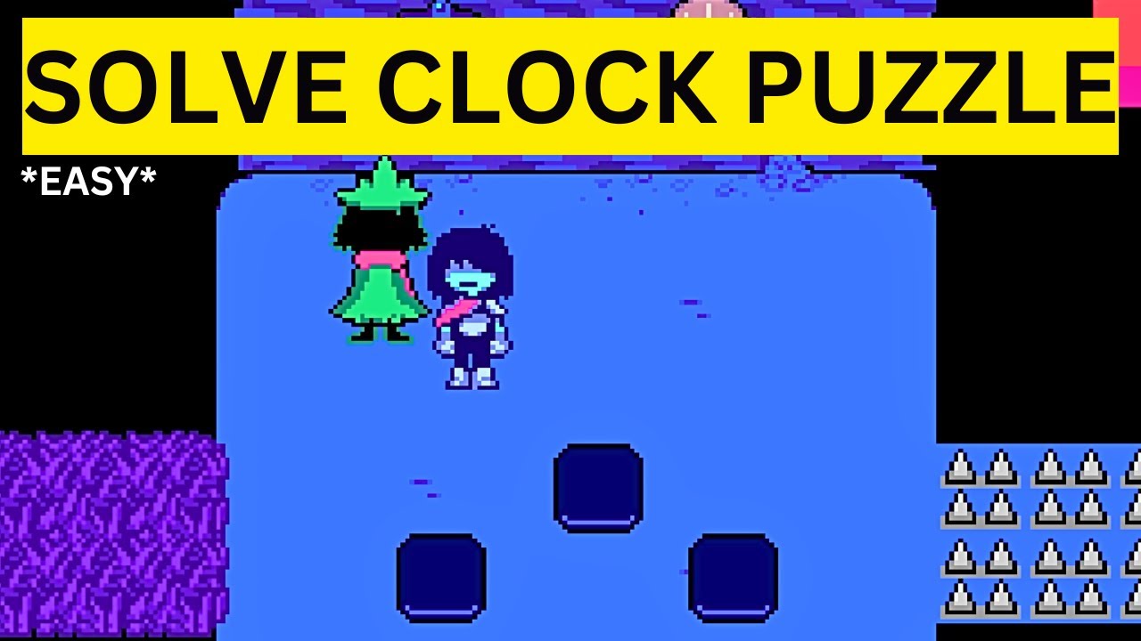 How To Solve Clock Puzzle in Deltarune(EASY)