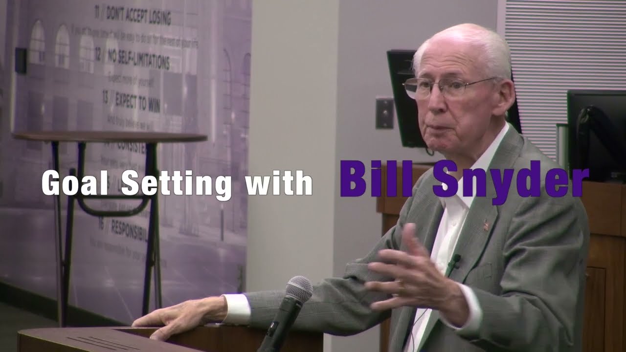 Goal Setting with Coach Bill Snyder
