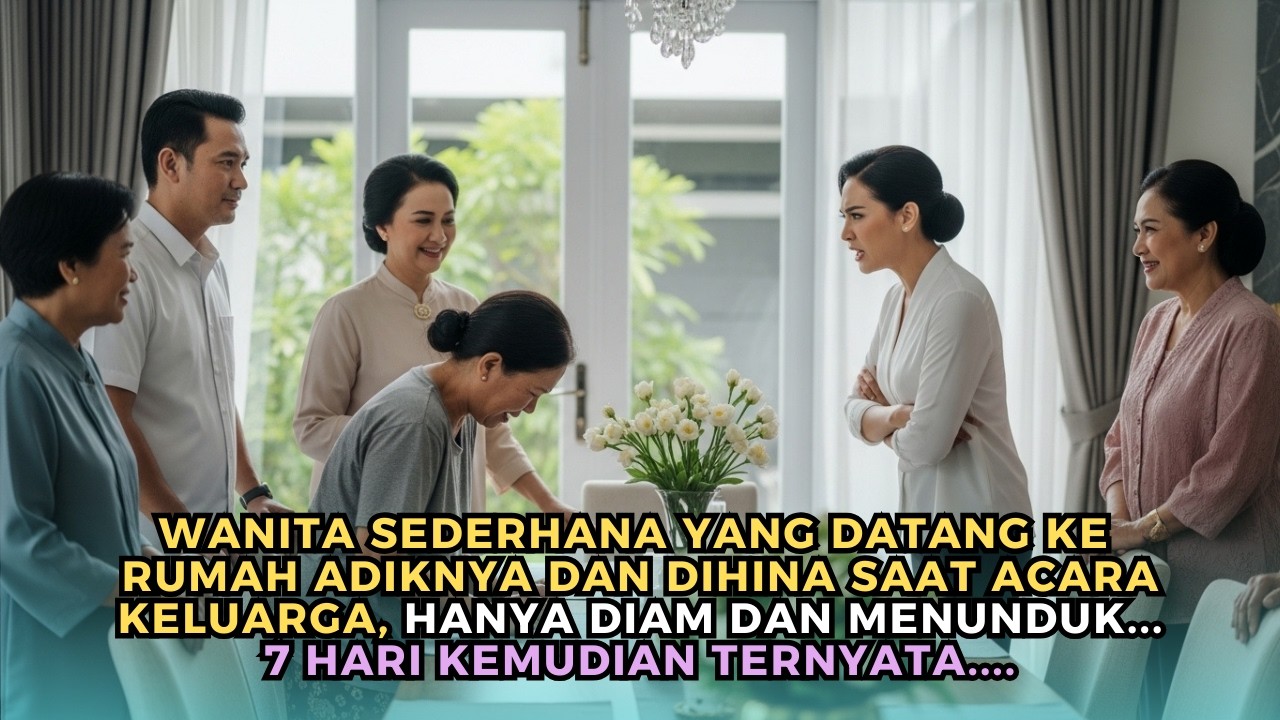 Wanita Sederhana Dihina Saat Acara Keluarga, Tujuh Hari Kemudian Semua Menunduk