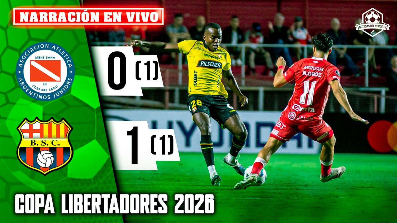 🔴 ARGENTINOS JRS VS BARCELONA SC EN VIVO / COPA LIBERTADORES