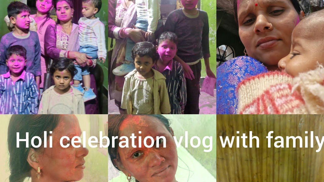 Holi celebration at home with family in india 🇮🇳 ||Holi celebration 2026 #Happy holi guys #Please10k