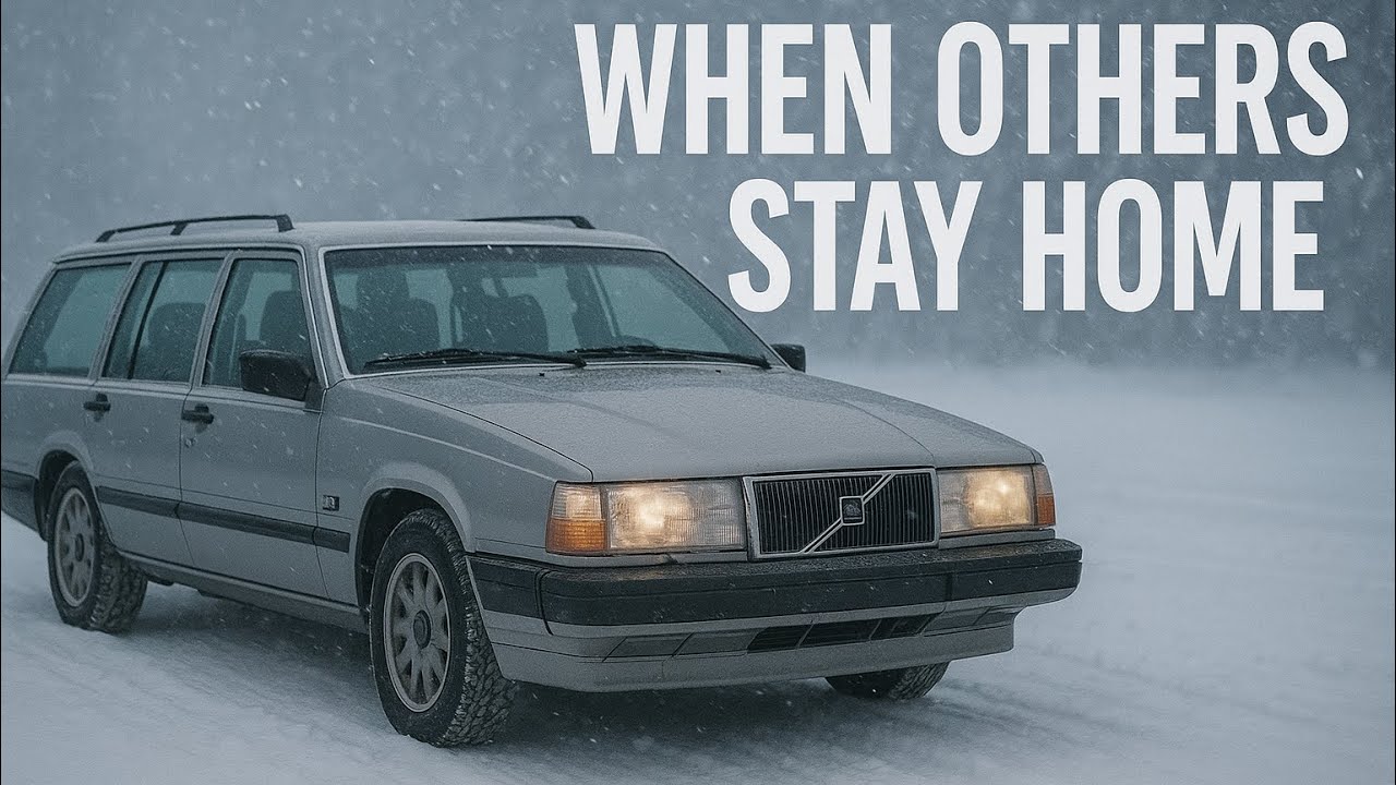 VOLVO 745 SNOW DRIFTING