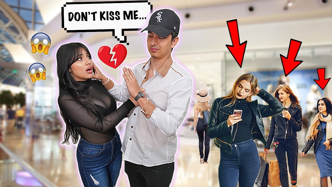 Rejecting My Girlfriend's Kisses In Front Of Other Girls! **GOT HEATED**