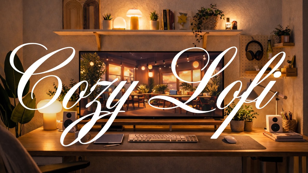1.5 Hours Cozy Lofi Study Beats (No ads) ☕📚 Calm Focus Music for Deep Work & Relaxation