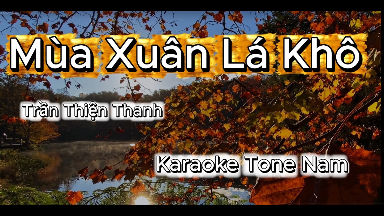 Mùa Xuân Lá Khô  - Karaoke Tone Nam