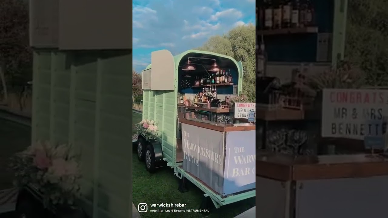 Our mobile horse box bar