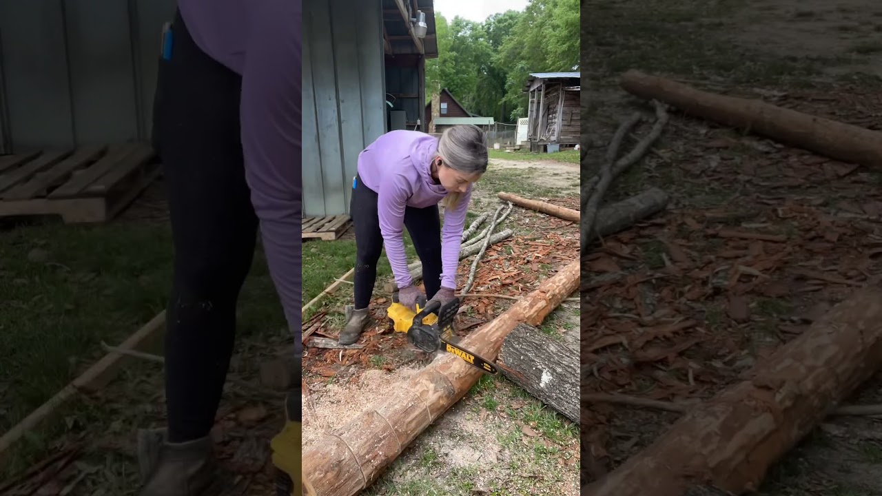 Creating a Cottage Garden Oasis: Building a Wooden Slice Pathway #cottagegarden #homesteading
