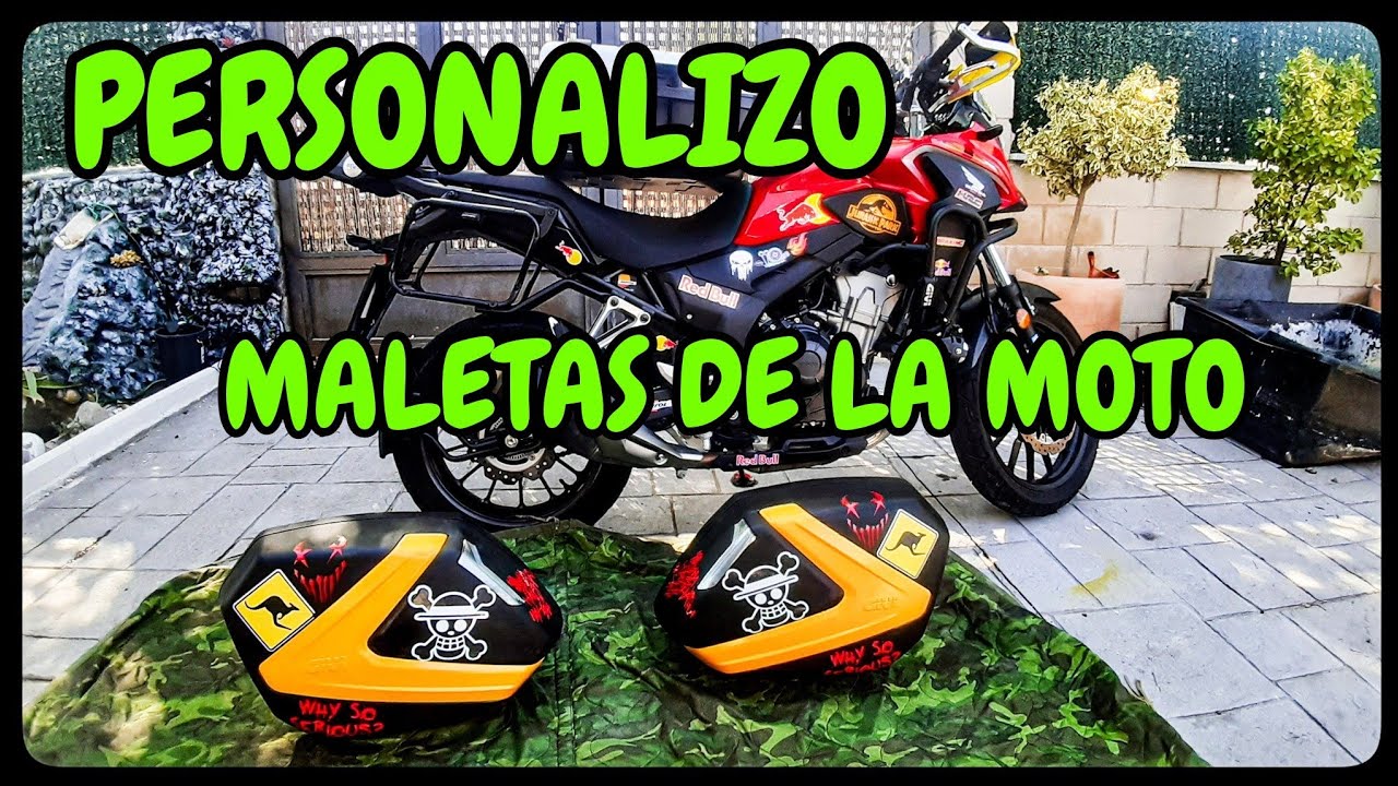 CÓMO personalizar Maletas de la moto FÁCIL y BARATO. 🏴‍☠️ DIY