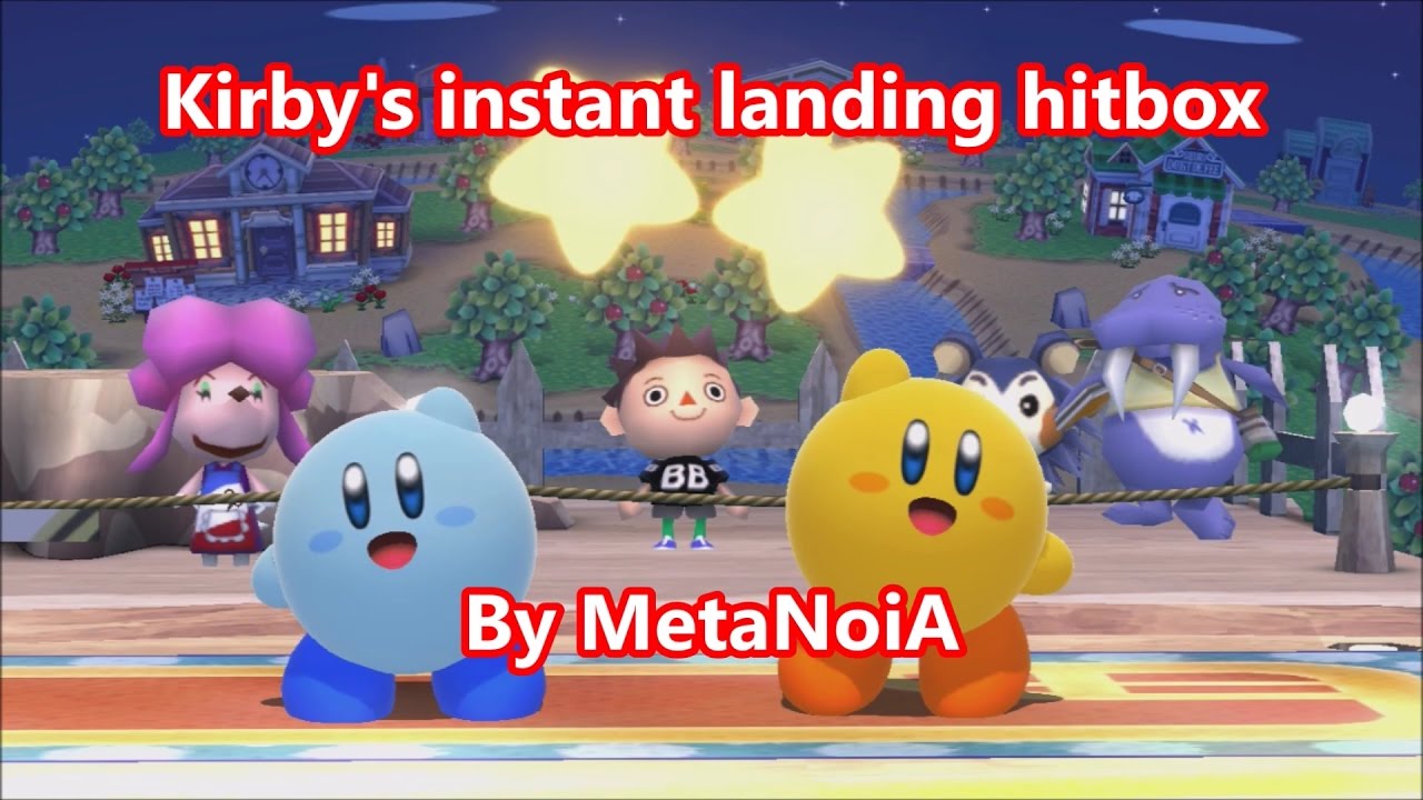 Kirby Advanced Tech: Kirby's instant landing hitbox.