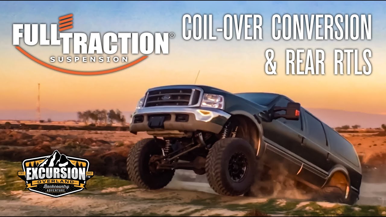 Full-Traction 4-link Coil-Over Conversion & Rear RTLS Suspension install on a 2000 Ford Excursion
