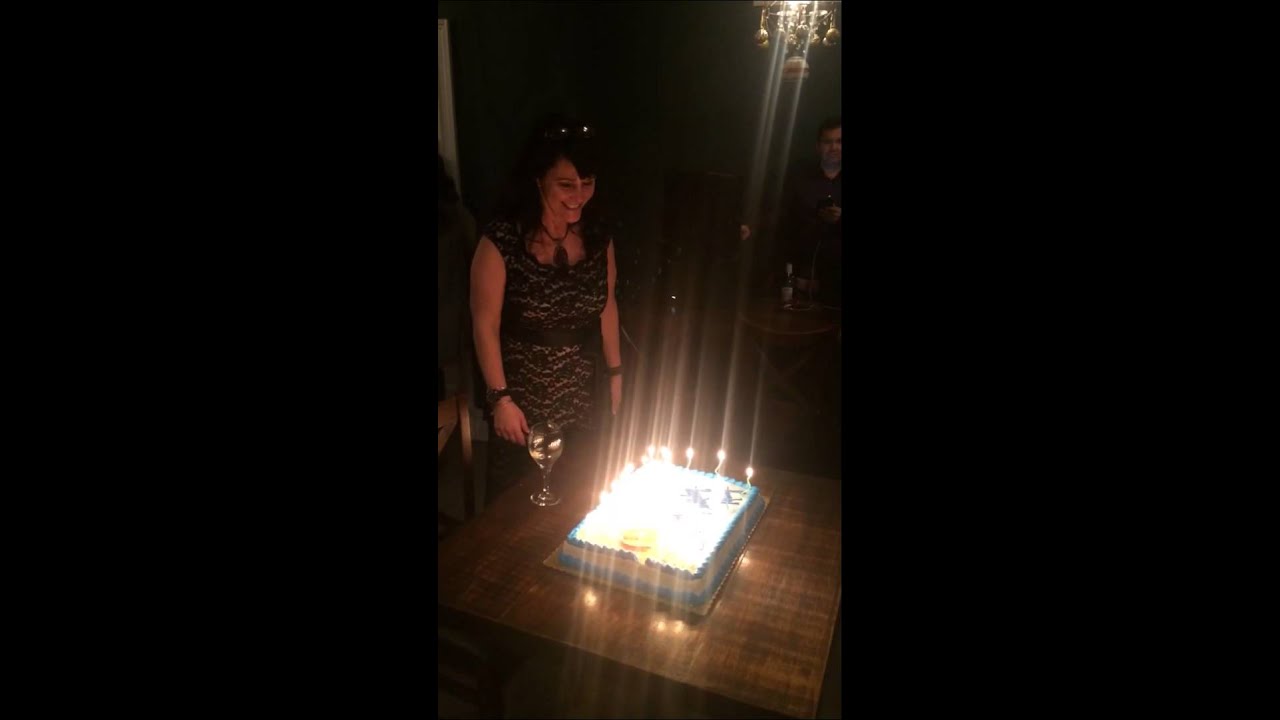 Birthday girls hair catches on fire!