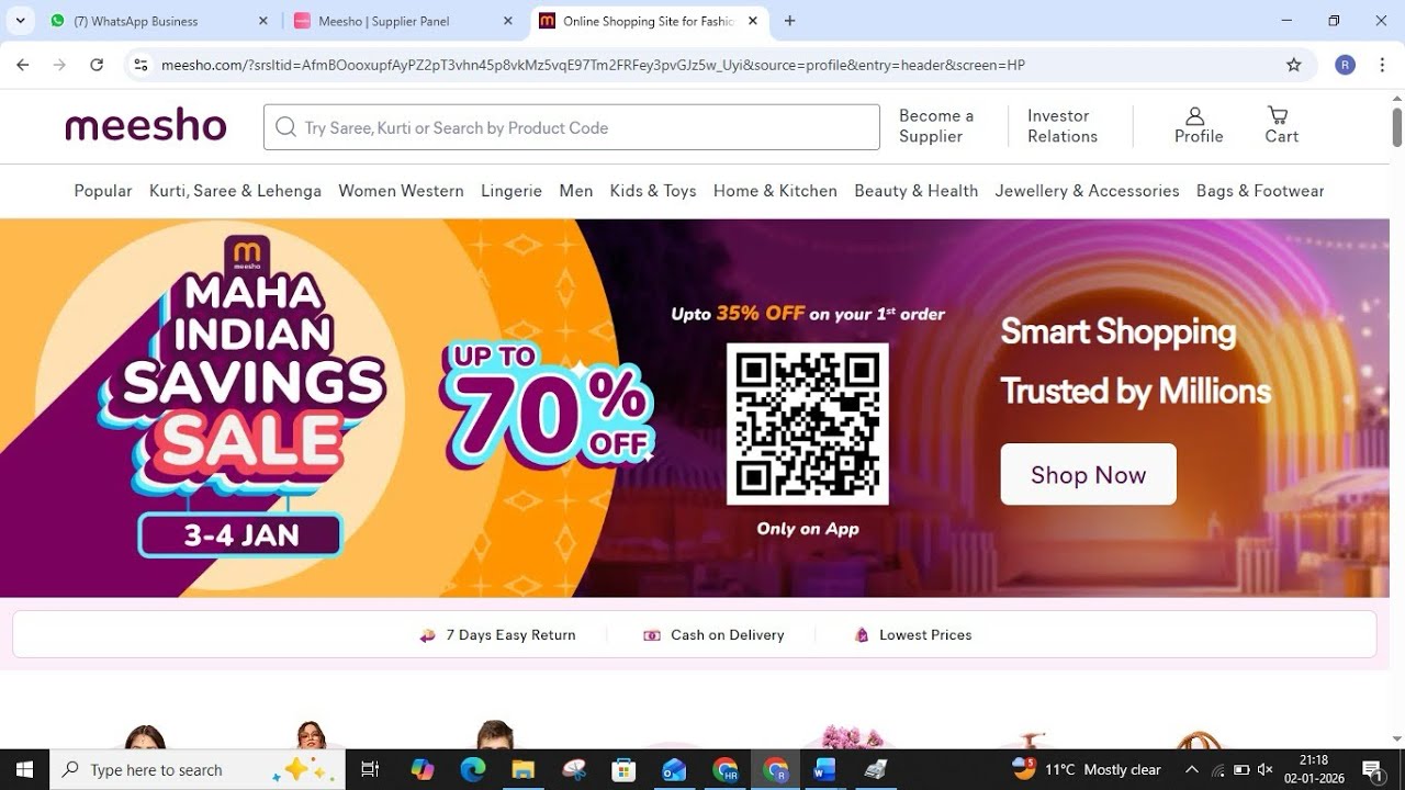 Day 2/365 My E-commerce work 