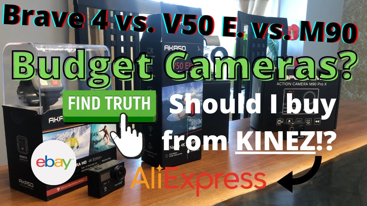 Chinese Action Cameras: Full Review, Budgeting, & Comparison (Akaso Brave 4, V50 Elite, Apexcam M90)