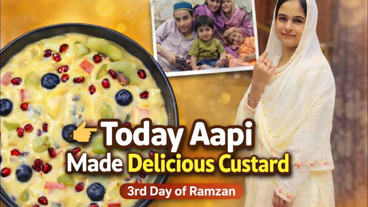 Today aapi made delicious 🤤 custard 3 rd day of Ramzan 