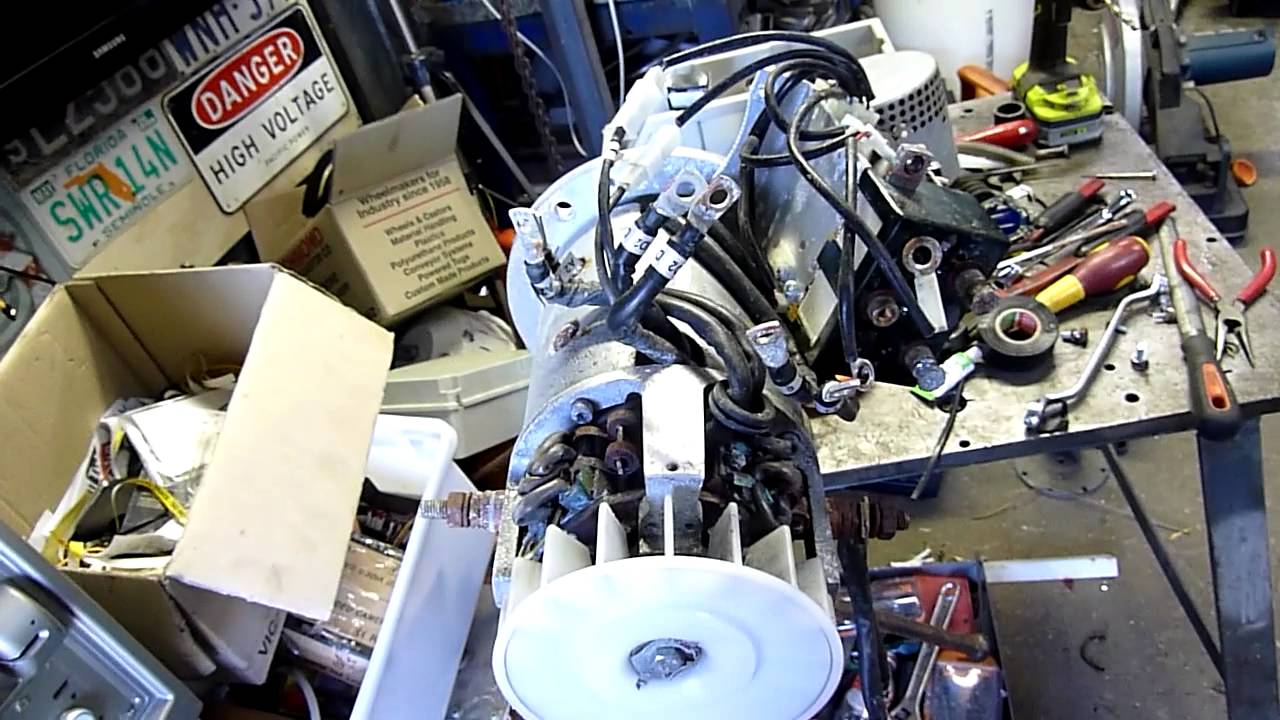 Sleipner Side-Power 7Kw 24V DC Thruster motor teardown