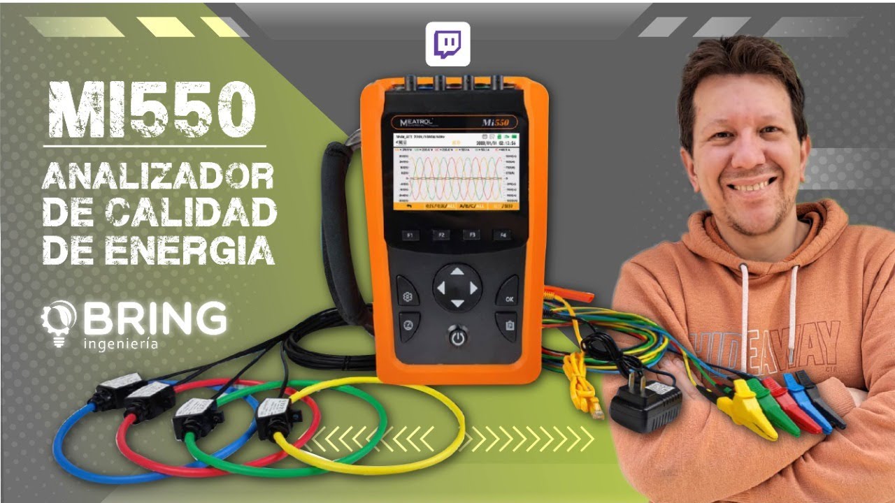 Review del increible analizador de calidad de energia Mi550 de Meatrol.