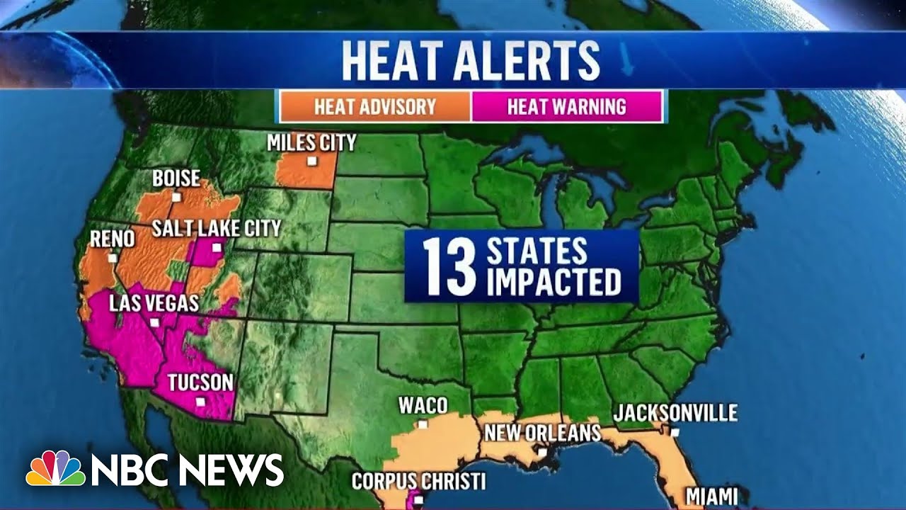 Deadly heat wave spreads, with states from coast to coast facing advisories