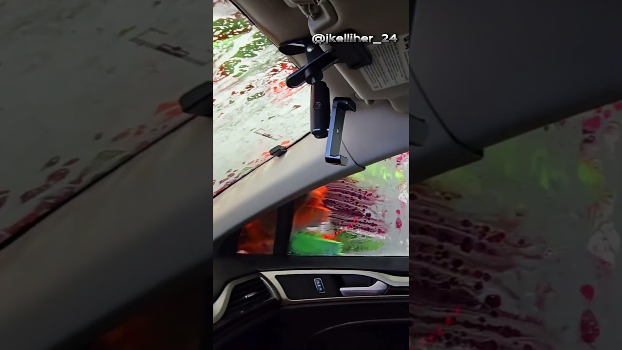 Colorful Express Tunnel Car Wash! #clean #wash #colorful #satisfying #shorts #carwash #brush