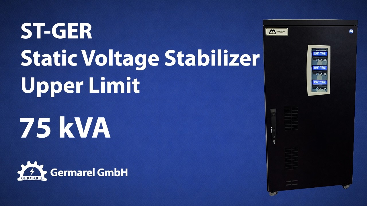 ST-GER | 75 kVA Static Voltage Stabilizer Upper Limit by Germarel GmbH Germany