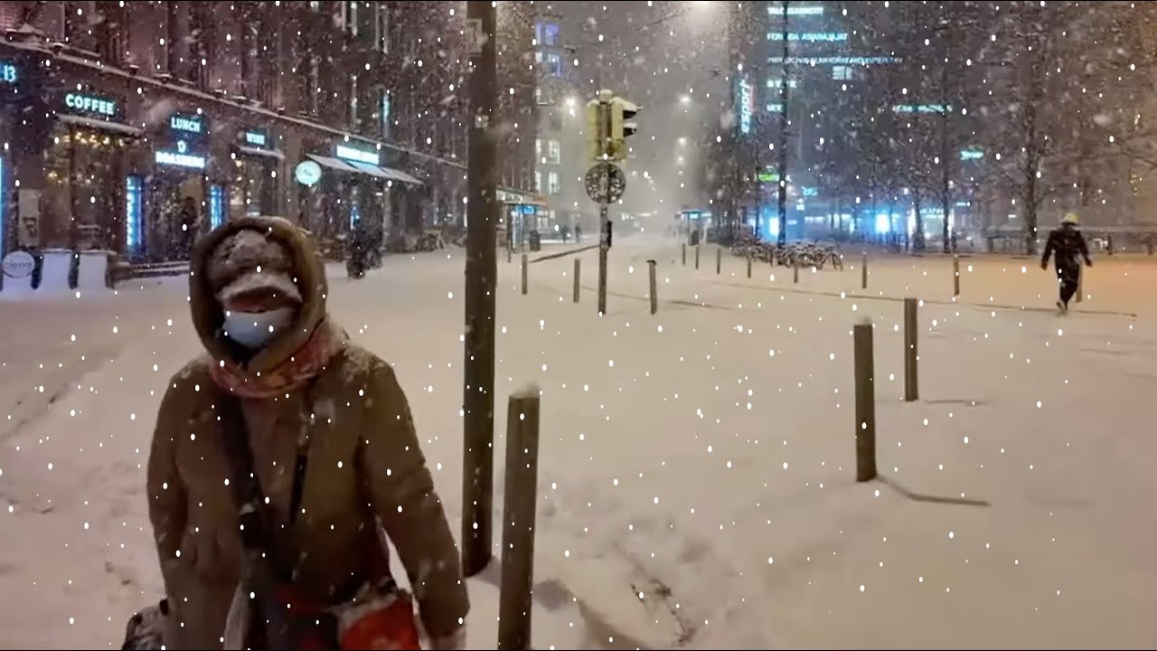 🔴 HEAVY Snow Blizzard City Walk 24/7 ❄️🌨️ Winter Storm in Helsinki Finland 4K February 2025 🔴 SLOWTV