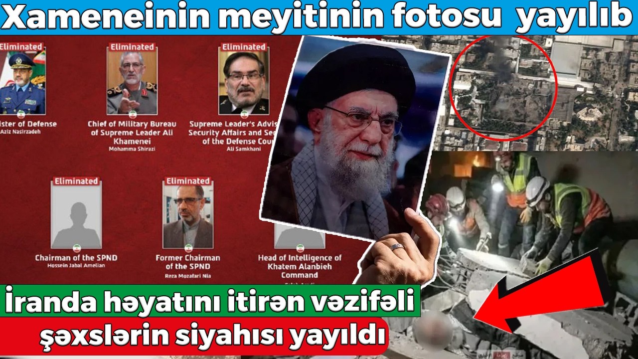 Xamenei belə öldürüIüb - TƏFƏRRÜAT -  İqamətgahının peyk görüntüsü
