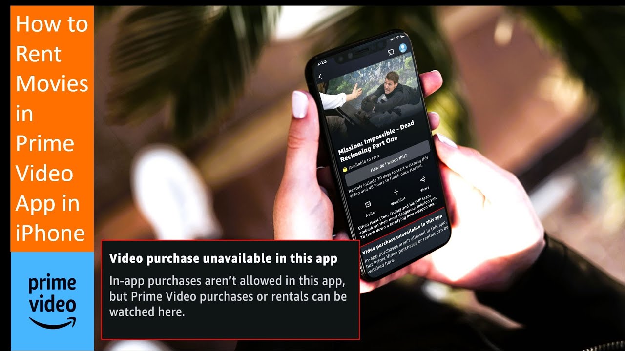 Fix Can&rsquo;t Rent/Purchase Movies in Prime Video App in iPhone (Video Purchase unavailable in this app)