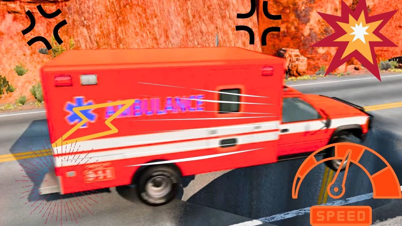 Cars vs road Pit  BeamNG Drive Realistic Car Crashes