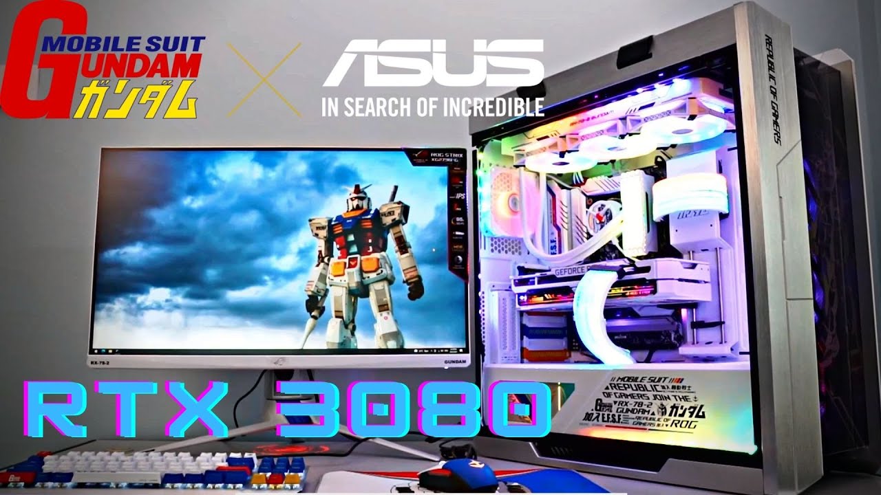 Asus ROG X Gundam PC Build [Time Lapse]