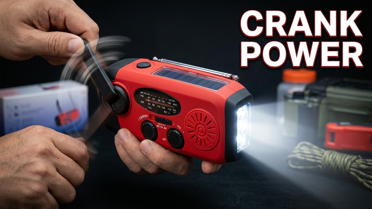 Hand Crank Dynamo Solar Emergency NOAA Weather Radio Review