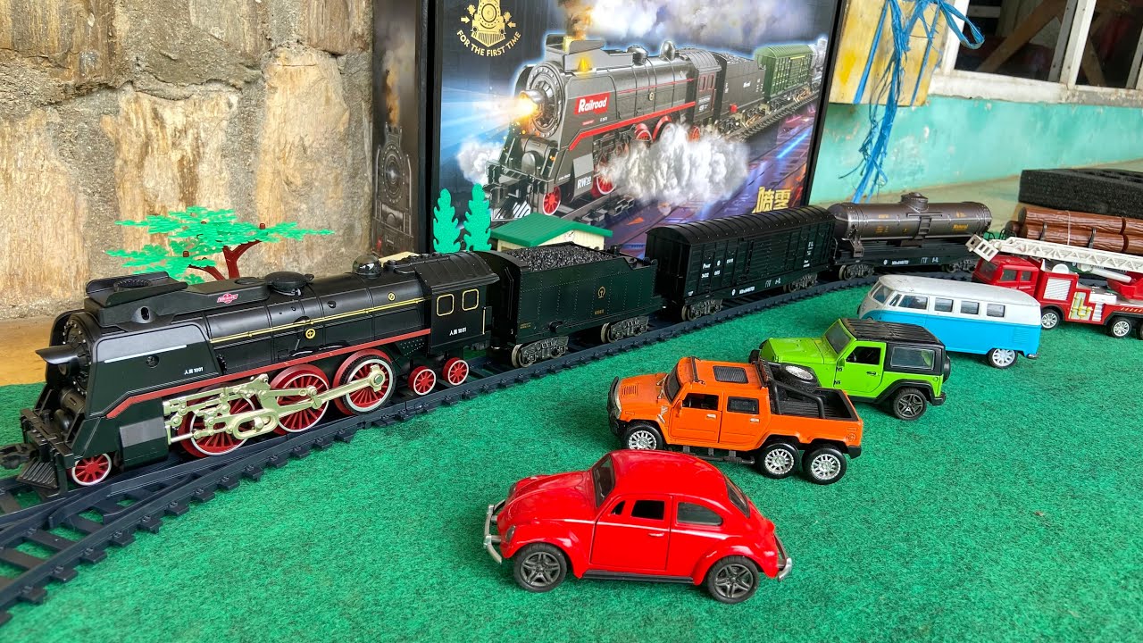 Train Set ASMR Satisfying Unboxing and Testing - Classical Steam Train Model - Model Railway
