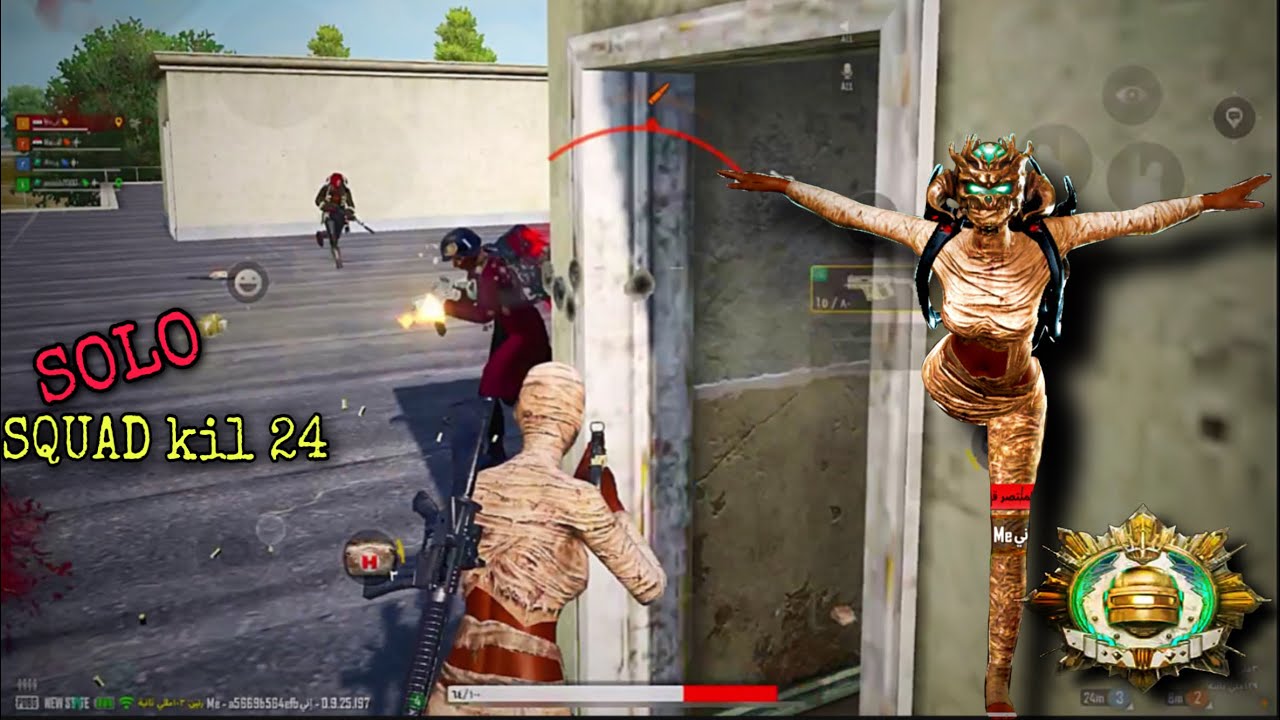 ارنغل سولو سكواد 24 كل 😱😡😱ببجي نيو ستيت 😱😡