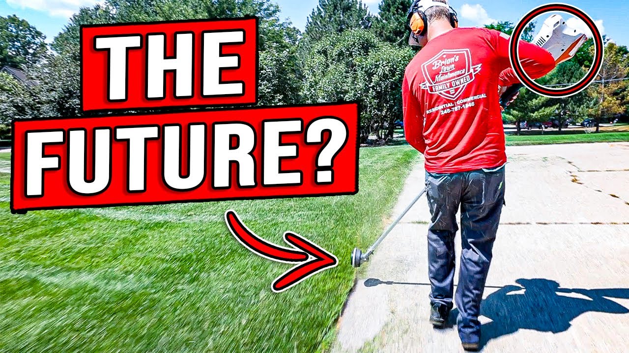 THE FUTURE OF LAWN CARE? LET'S SEE.. [STIHL FSA 135R BATTERY TRIMMER]